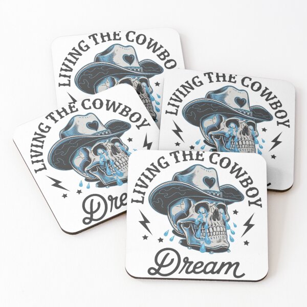 Item preview, Living the Cowboy Dream - Western Skull Art designed and sold by Charlietule.