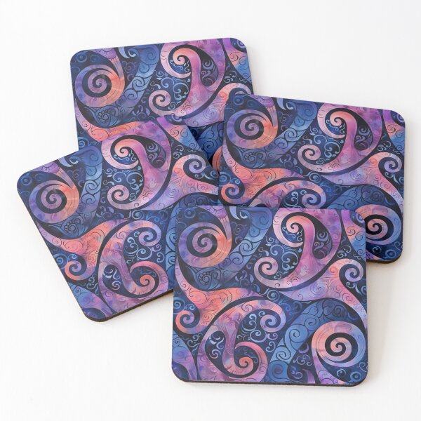 Item preview, New Zealand Māori Paua Pattern Koru Design 216 designed and sold by GrinGalore.