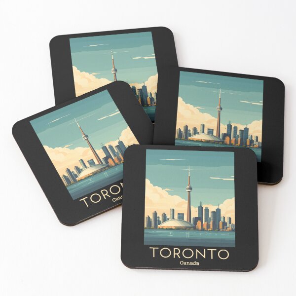 Item preview, Vintage Travel Illustration of Toronto - Canada  designed and sold by GoodOldVintage.