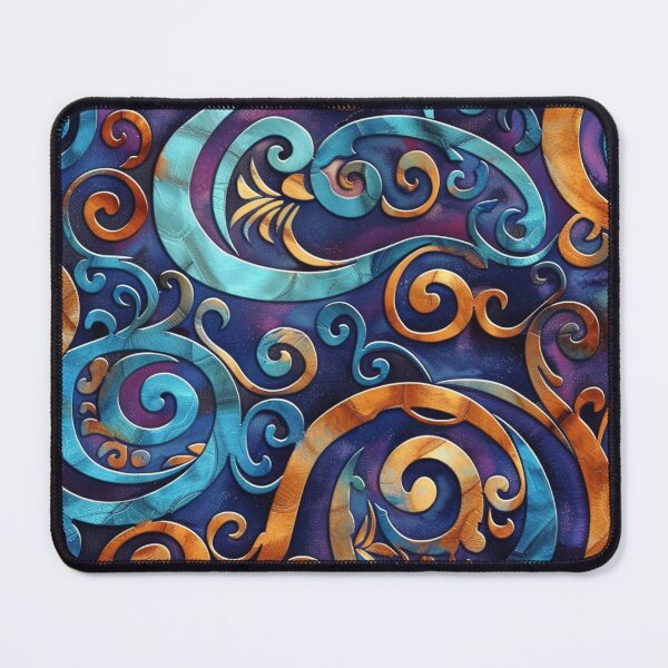 Item preview, New Zealand Māori Paua Pattern Koru Design 218 designed and sold by GrinGalore.