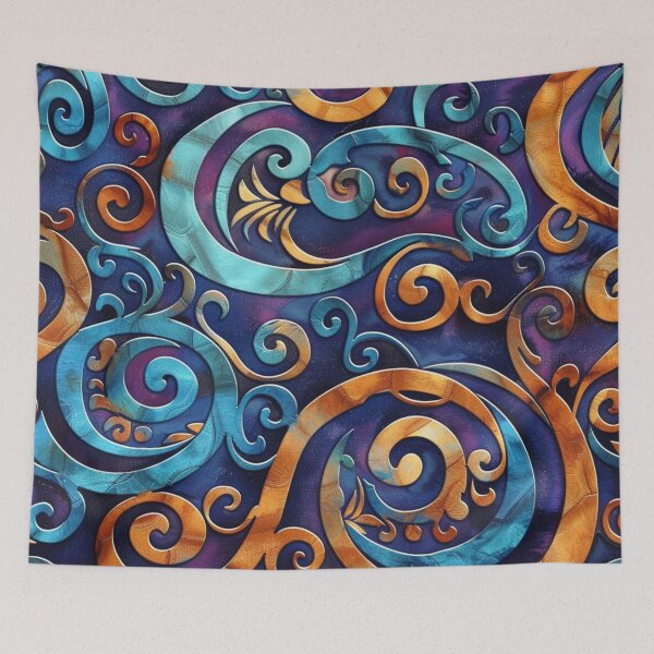 Item preview, New Zealand Māori Paua Pattern Koru Design 218 designed and sold by GrinGalore.