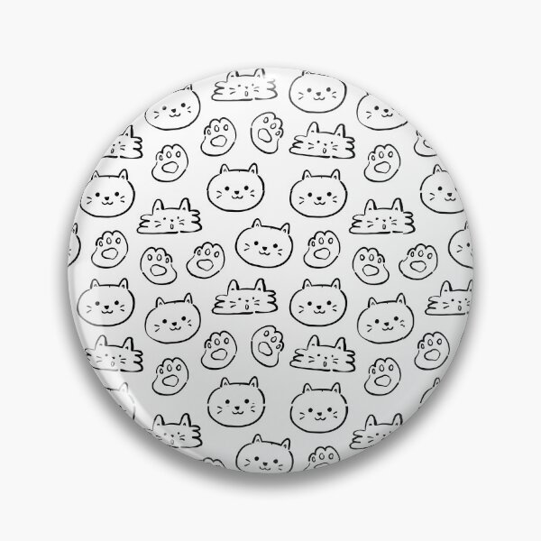 Artikelvorschau, Süßes Katzenmuster, Doodle-Katzen-Wiederholung, Kawaii-Katzen-Hintergrund, Katzenliebhaber-Muster, Feline Frenzy-Muster entworfen und verkauft von TolgaSal.