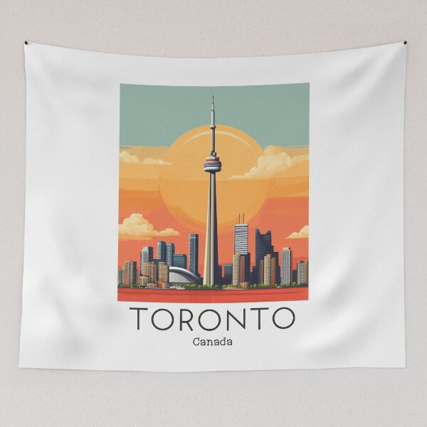 Item preview, A Vintage Travel Illustration of Toronto - Canada  designed and sold by GoodOldVintage.