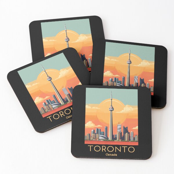 Item preview, Vintage Travel Illustration of Toronto - Canada  designed and sold by GoodOldVintage.