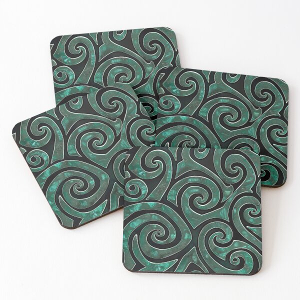 Item preview, New Zealand Māori Paua Pattern Koru Design 219 designed and sold by GrinGalore.