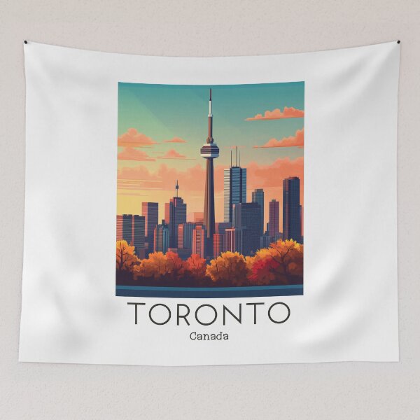 Item preview, A Vintage Travel Illustration of Toronto - Canada  designed and sold by GoodOldVintage.