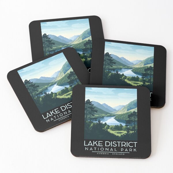 Item preview, A Vintage Illustration of Lake District National Park - Cumbria - England  designed and sold by GoodOldVintage.