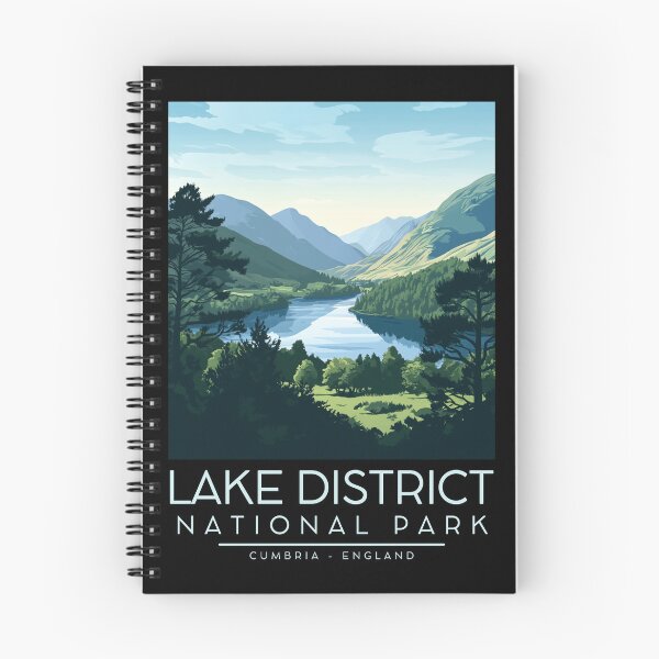 Item preview, A Vintage Illustration of Lake District National Park - Cumbria - England  designed and sold by GoodOldVintage.