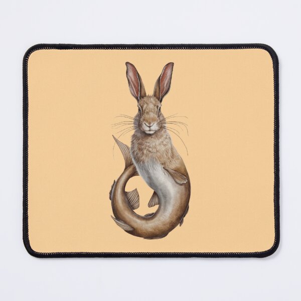 Item preview, unique hybrid creature, with the upper half resembling a rabbit and the lower half transitioning into a fish-like tail designed and sold by 123ks.