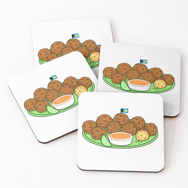 Item preview, “Conch Fritters” Miami Bahamian Food Illustration  designed and sold by lovekltart.
