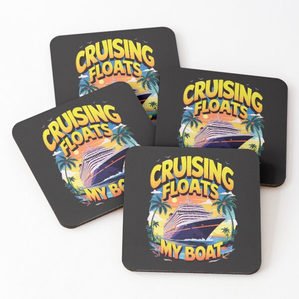 Item preview, Cruising Floats My Boat: Tropical Vibes And Ocean Adventures For Travel Lovers designed and sold by elynne9.