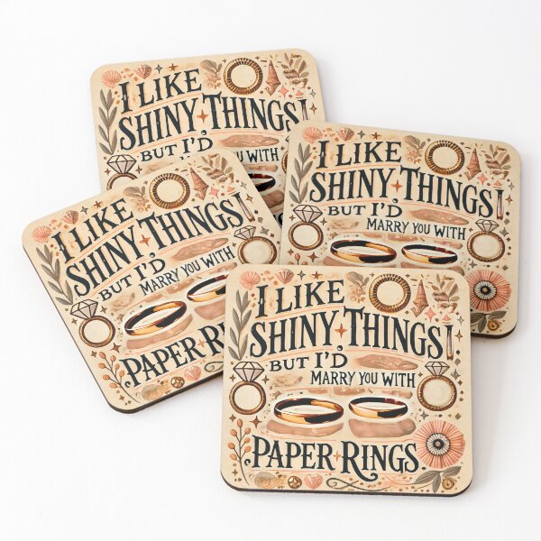 Item preview, Shiny Things and Paper Rings designed and sold by PopCultureArtShop.
