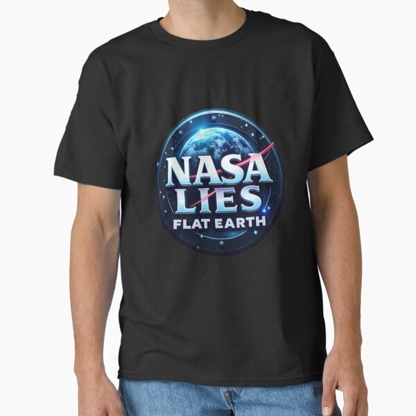 Item preview, NASA LIES FLAT EARTH designed and sold by Goth Boy Gang.