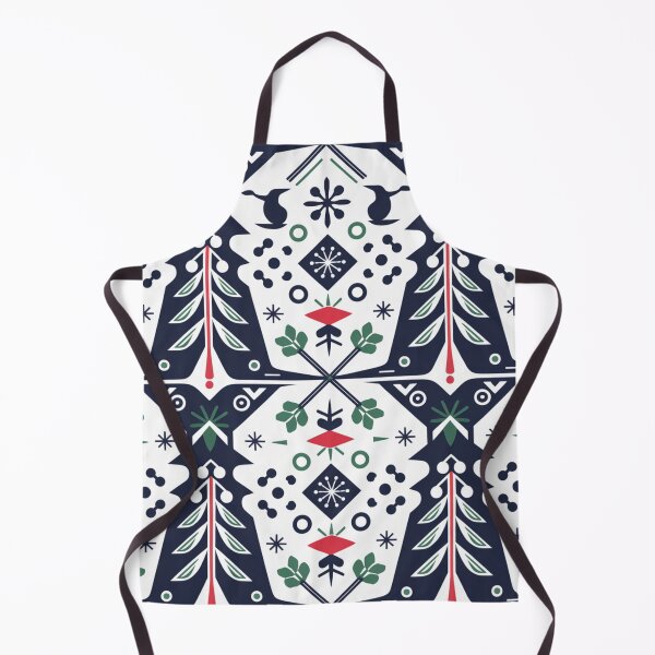 Item preview, Scandinavian Folk Christmas Geometric Pattern designed and sold by pnidesign.