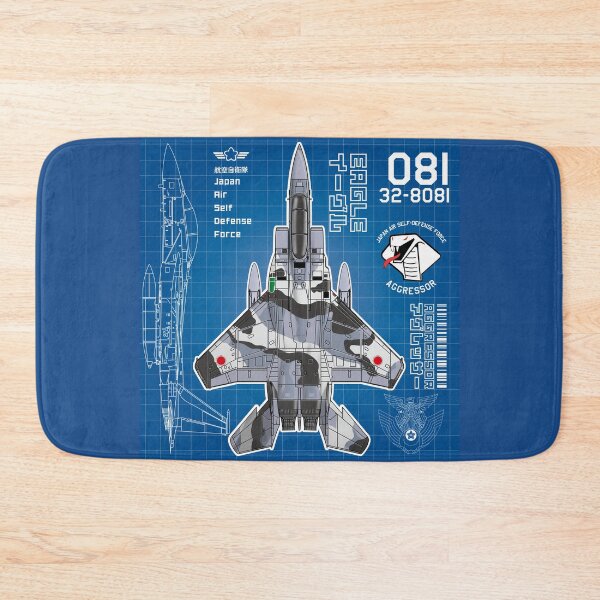 Item preview, JASDF F-15DJ EAGLE FighterJet  AGGRESSOR 074 BP HD 4C Illustration designed and sold by MIL-ART-JPN.