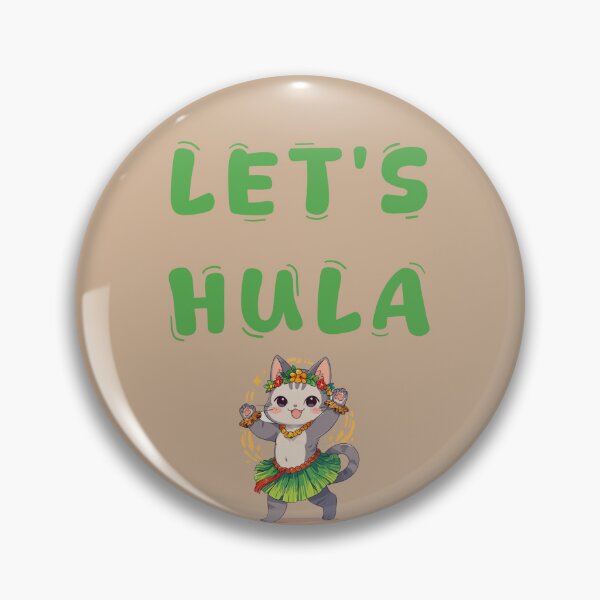 Item preview, Let's Hula! ADORABLE KITTY ILLUSTRATION DANCER GIF designed and sold by La Loca.