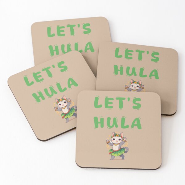 Item preview, Let's Hula! ADORABLE KITTY ILLUSTRATION DANCER GIF designed and sold by La Loca.