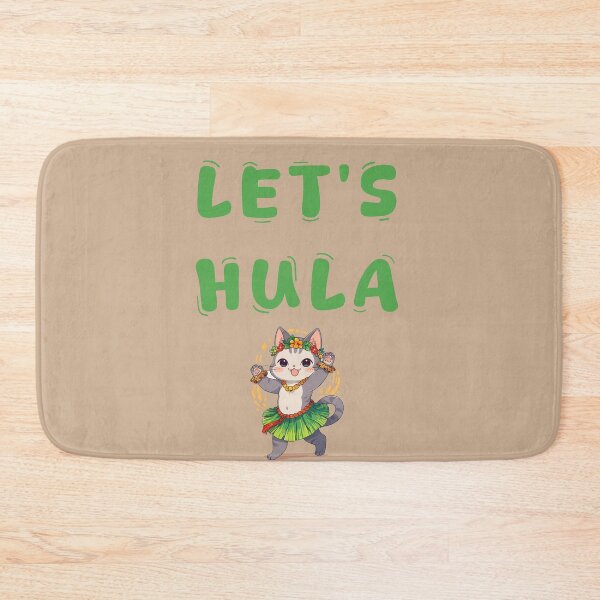 Item preview, Let's Hula! ADORABLE KITTY ILLUSTRATION DANCER GIF designed and sold by La Loca.