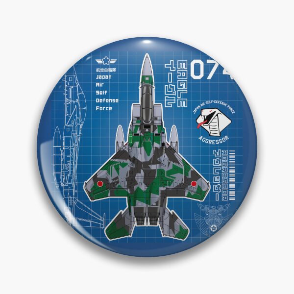 Item preview, JASDF F-15DJ EAGLE FighterJet  AGGRESSOR 074 BP HD 4C Illustration designed and sold by MIL-ART-JPN.