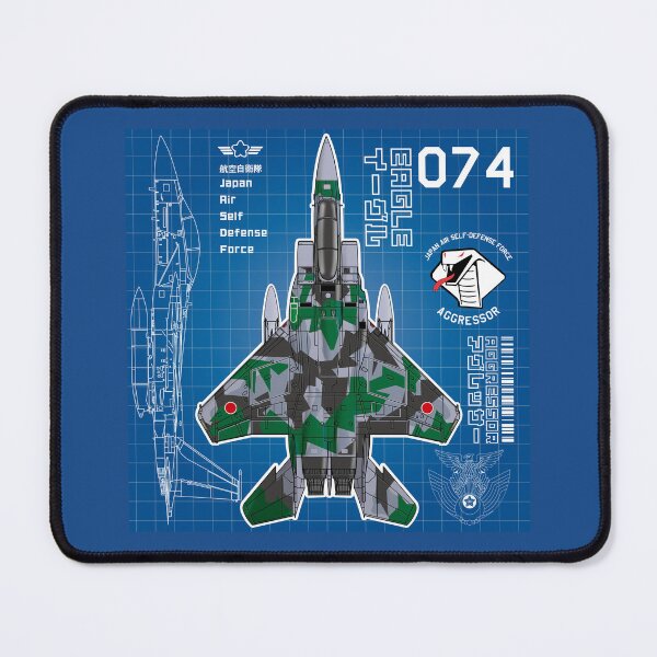 Item preview, JASDF F-15DJ EAGLE FighterJet  AGGRESSOR 074 BP HD 4C Illustration designed and sold by MIL-ART-JPN.
