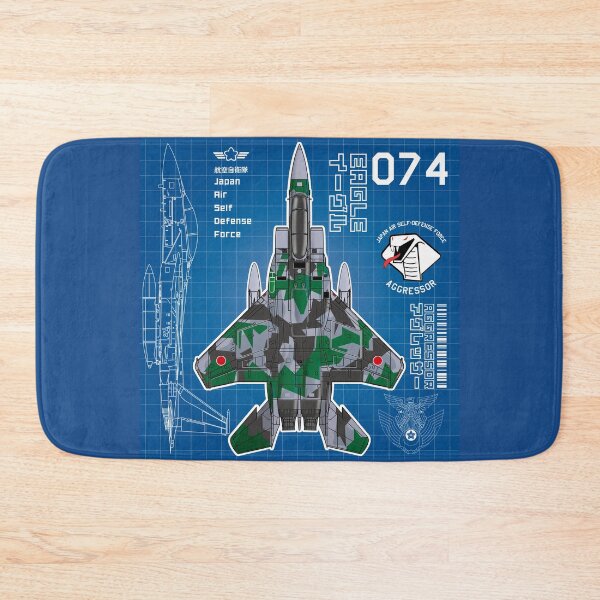Item preview, JASDF F-15DJ EAGLE FighterJet  AGGRESSOR 074 BP HD 4C Illustration designed and sold by MIL-ART-JPN.