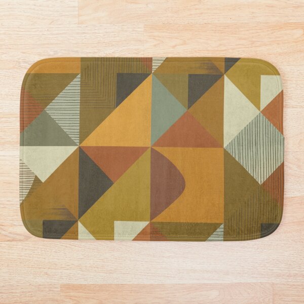 Item preview, Mid-Century Modern Geometric Design in Earthy Tones designed and sold by pnidesign.
