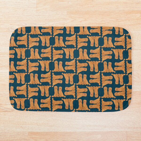 Item preview, Two golden retrievers, one happy, one grumpy - seamless pattern designed and sold by ILLUSTRATED TAILS.