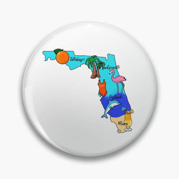 Item preview, “Florida State” Illustration  designed and sold by lovekltart.
