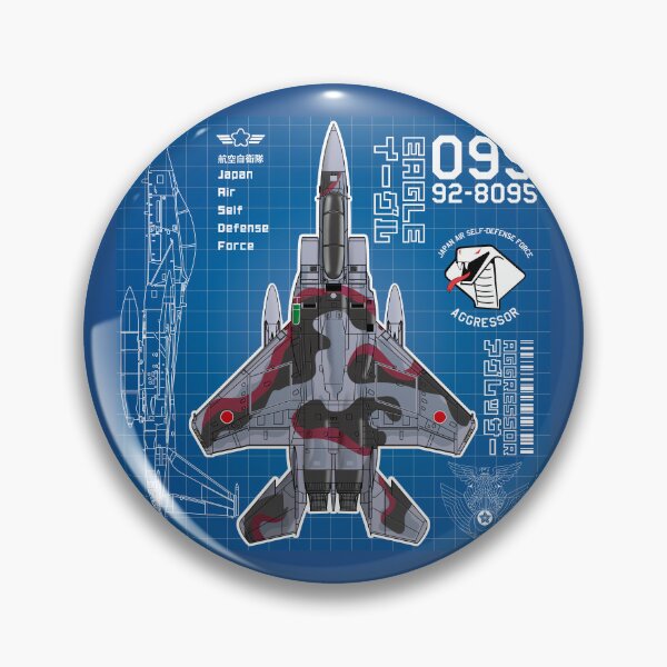 Item preview, JASDF F-15DJ EAGLE FighterJet  AGGRESSOR 095 BP HD 4C Illustration designed and sold by MIL-ART-JPN.