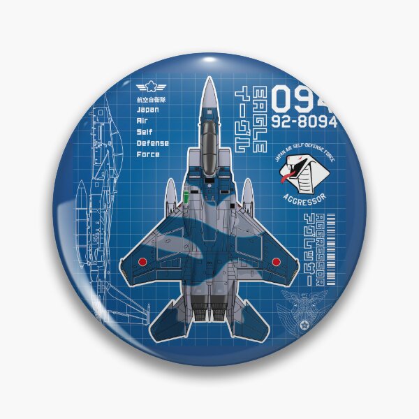 Item preview, JASDF F-15DJ EAGLE FighterJet  AGGRESSOR 094 BP HD 4C Illustration designed and sold by MIL-ART-JPN.