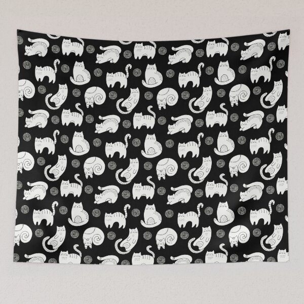 Item preview, Cat Seamless Pattern Cute designed and sold by Kubala Designs.