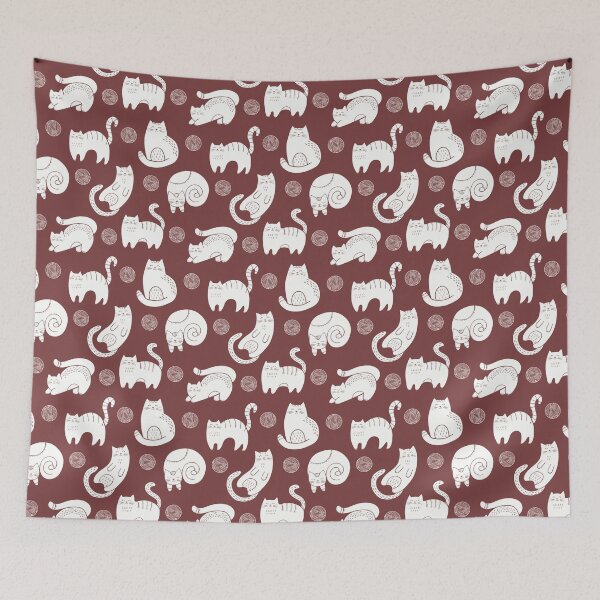 Item preview, Cat Seamless Pattern Cute designed and sold by Kubala Designs.