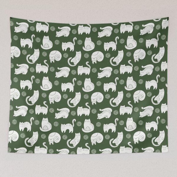 Item preview, Cat Seamless Pattern Cute designed and sold by Kubala Designs.