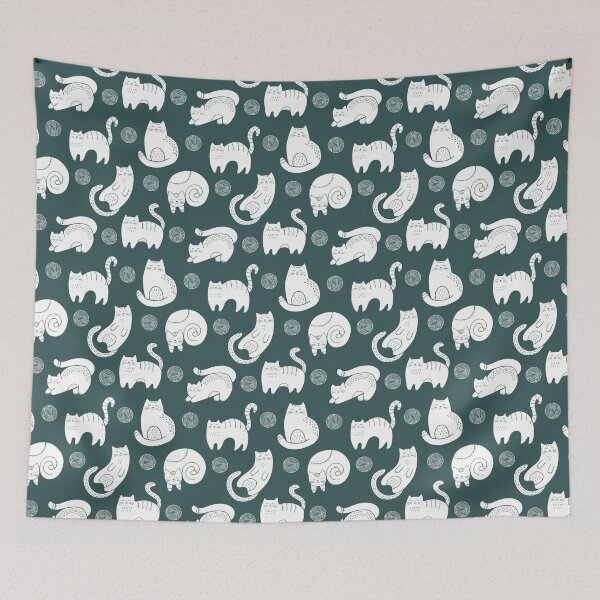 Item preview, Cat Seamless Pattern Cute designed and sold by Kubala Designs.