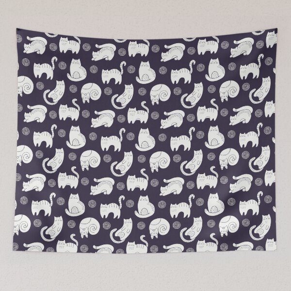 Item preview, Cat Seamless Pattern Cute designed and sold by Kubala Designs.