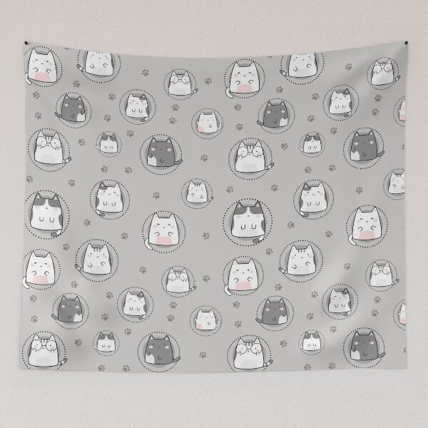 Item preview, Cat Seamless Pattern Cute designed and sold by Kubala Designs.