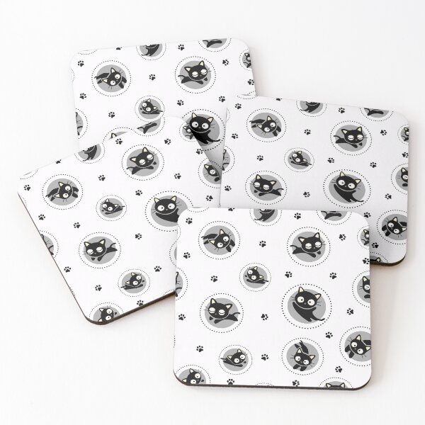 Item preview, Black Cat Seamless Pattern Cute designed and sold by Kubala Designs.
