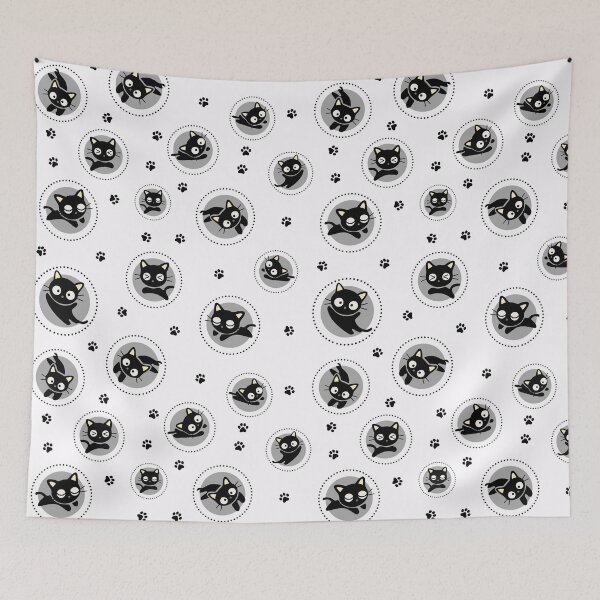 Item preview, Black Cat Seamless Pattern Cute designed and sold by Kubala Designs.