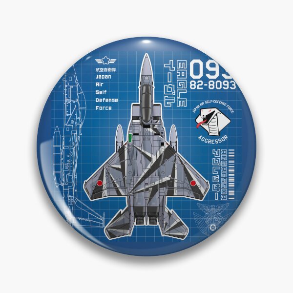 Item preview, JASDF F-15DJ EAGLE FighterJet  AGGRESSOR 093 BP HD 4C Illustration designed and sold by MIL-ART-JPN.