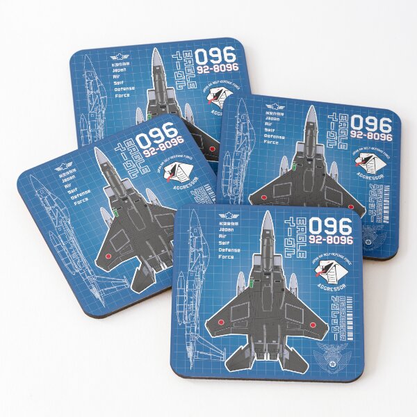 Item preview, JASDF F-15DJ EAGLE FighterJet  AGGRESSOR 096 BP HD 4C Illustration designed and sold by MIL-ART-JPN.