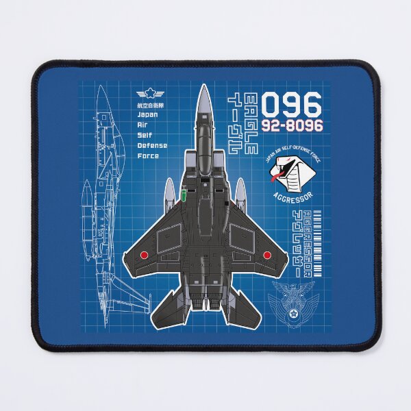 Item preview, JASDF F-15DJ EAGLE FighterJet  AGGRESSOR 096 BP HD 4C Illustration designed and sold by MIL-ART-JPN.