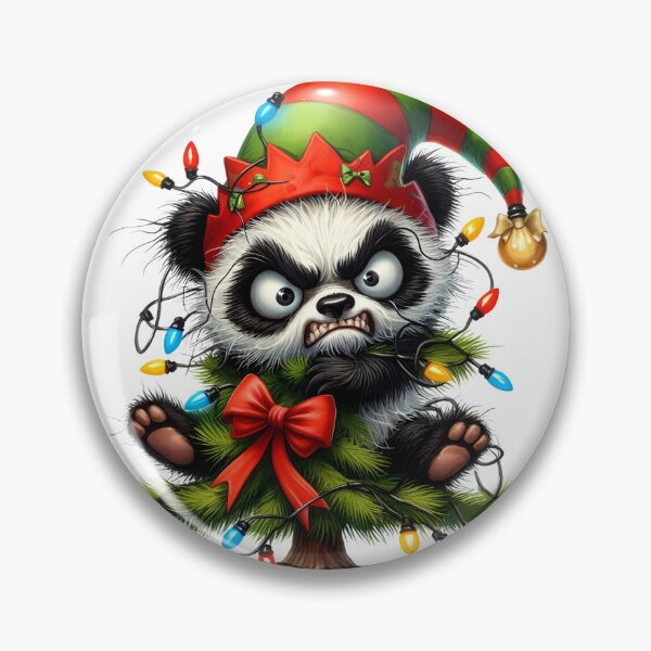 Item preview, Angry sarcastic christmas panda designed and sold by LoneAngel.