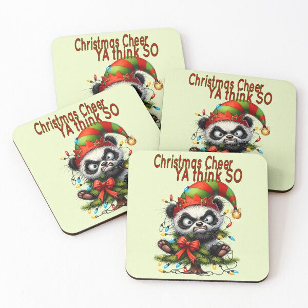 Item preview, Angry sarcastic christmas panda designed and sold by LoneAngel.