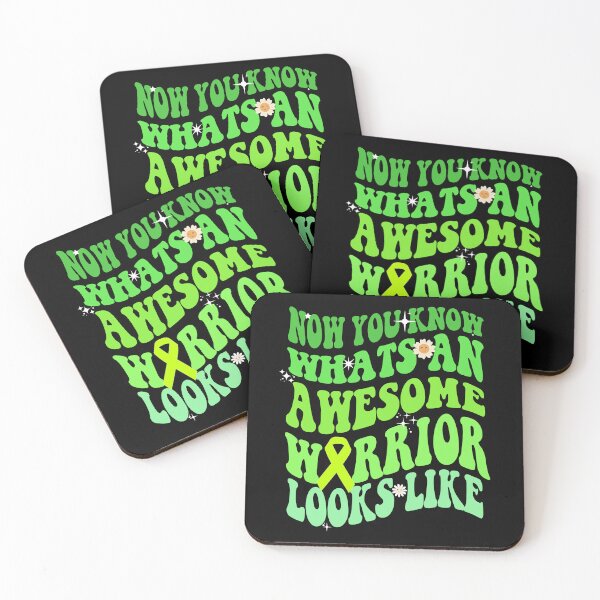 Item preview, Now You Know Whats An Awesome Warrior Looks Like - Mental Health Awareness Green Groovy Wavy  designed and sold by Smix Pixels.