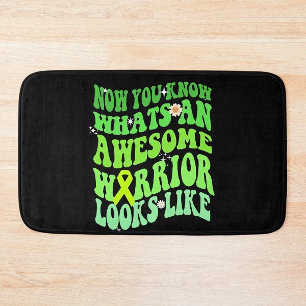Item preview, Now You Know Whats An Awesome Warrior Looks Like - Mental Health Awareness Green Groovy Wavy  designed and sold by Smix Pixels.