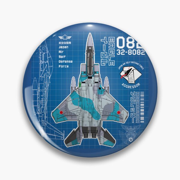Item preview, JASDF F-15DJ EAGLE FighterJet  AGGRESSOR 082 BP HD 4C Illustration designed and sold by MIL-ART-JPN.