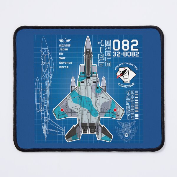 Item preview, JASDF F-15DJ EAGLE FighterJet  AGGRESSOR 082 BP HD 4C Illustration designed and sold by MIL-ART-JPN.