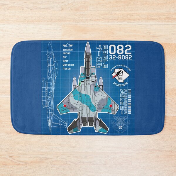 Item preview, JASDF F-15DJ EAGLE FighterJet  AGGRESSOR 082 BP HD 4C Illustration designed and sold by MIL-ART-JPN.
