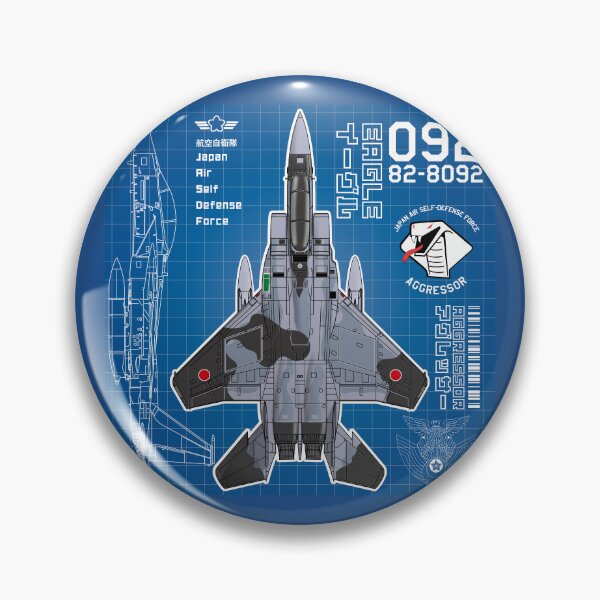 Item preview, JASDF F-15DJ EAGLE FighterJet  AGGRESSOR 092 BP HD 4C Illustration designed and sold by MIL-ART-JPN.