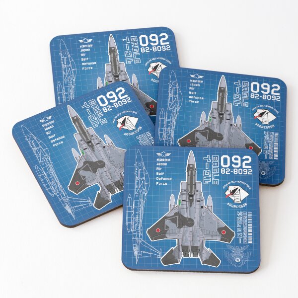 Item preview, JASDF F-15DJ EAGLE FighterJet  AGGRESSOR 092 BP HD 4C Illustration designed and sold by MIL-ART-JPN.
